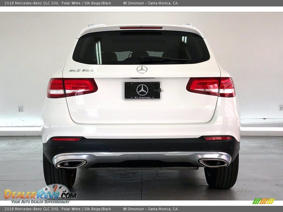 2018 Mercedes-Benz GLC 300 Polar White / Silk Beige/Black Photo #3