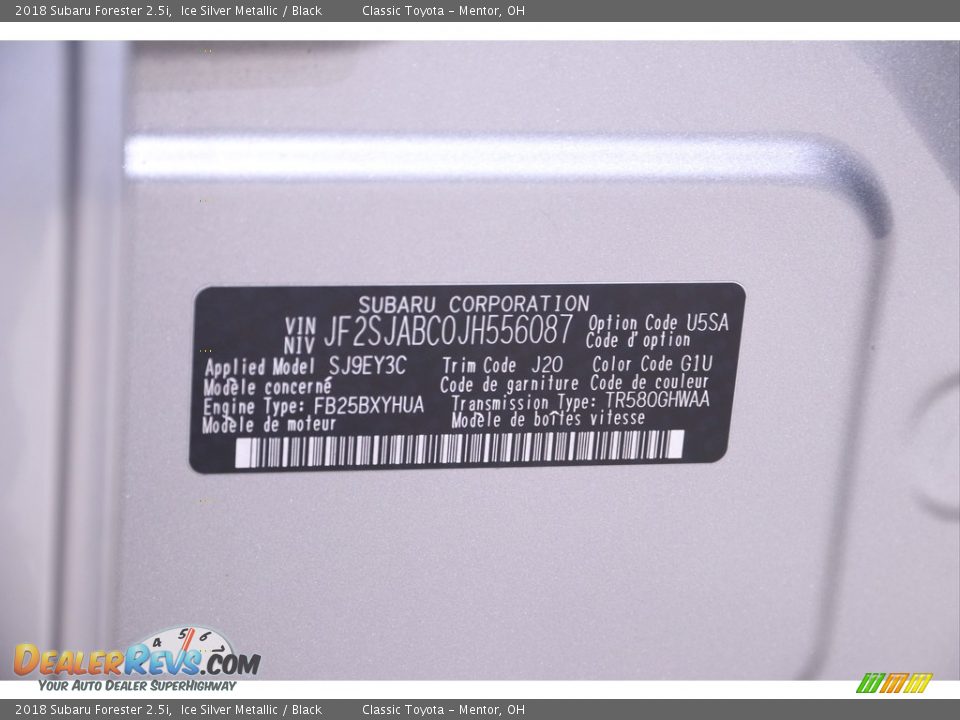 2018 Subaru Forester 2.5i Ice Silver Metallic / Black Photo #25