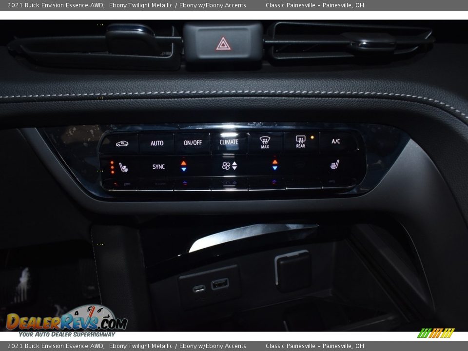 2021 Buick Envision Essence AWD Ebony Twilight Metallic / Ebony w/Ebony Accents Photo #12