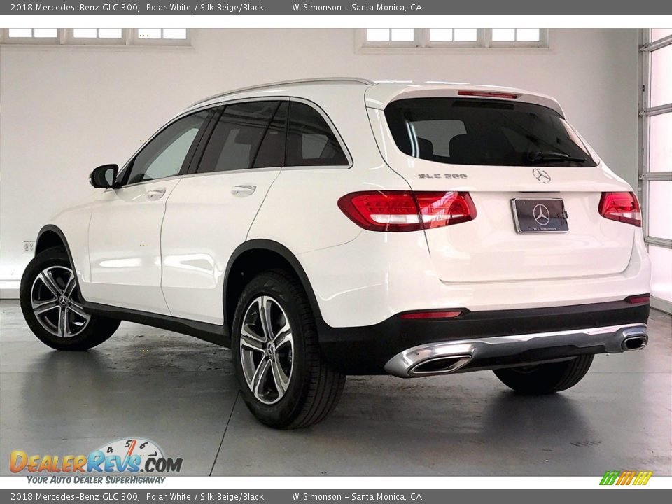 2018 Mercedes-Benz GLC 300 Polar White / Silk Beige/Black Photo #10