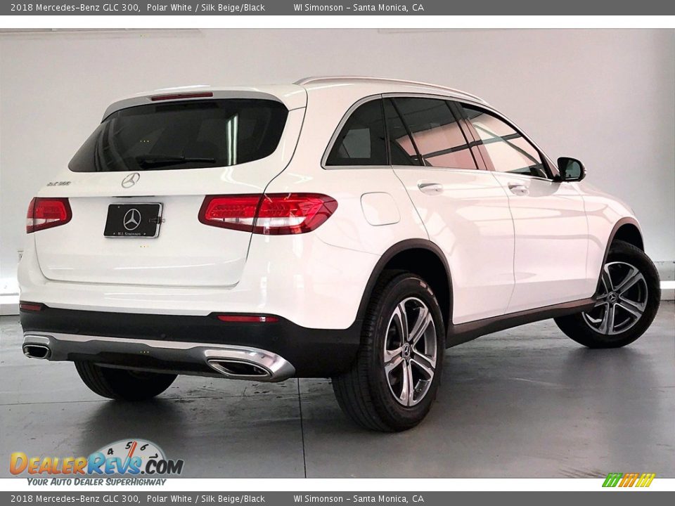 2018 Mercedes-Benz GLC 300 Polar White / Silk Beige/Black Photo #13