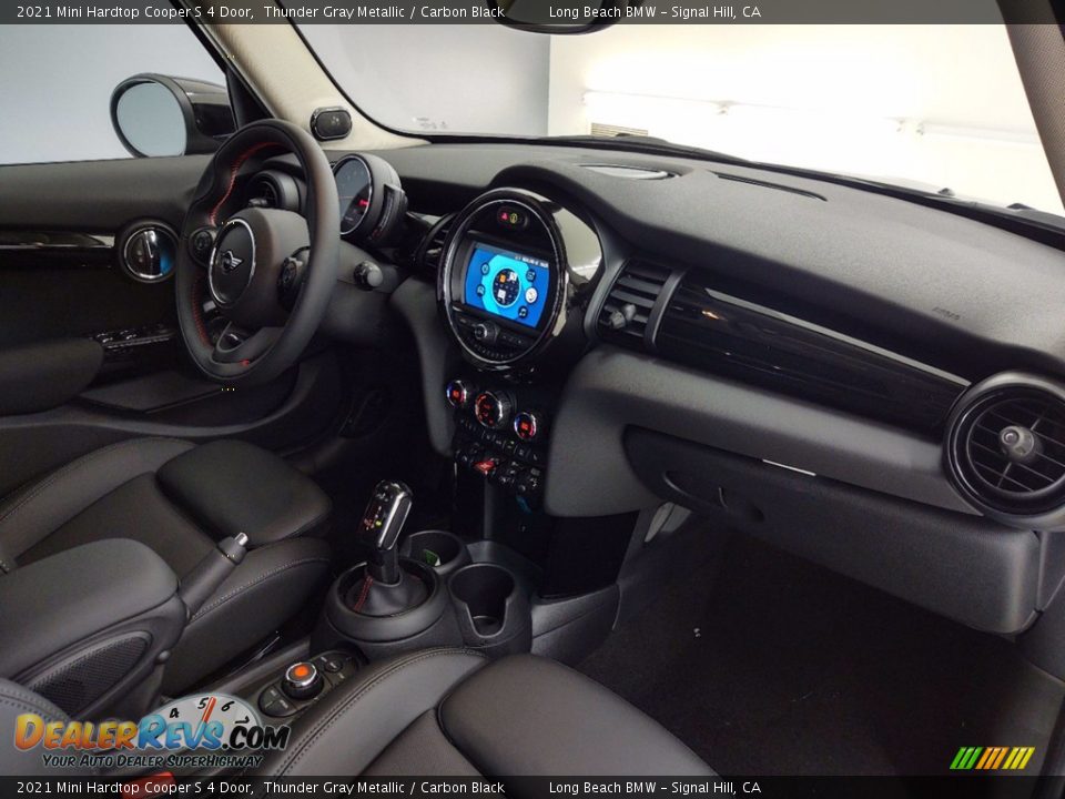2021 Mini Hardtop Cooper S 4 Door Thunder Gray Metallic / Carbon Black Photo #23
