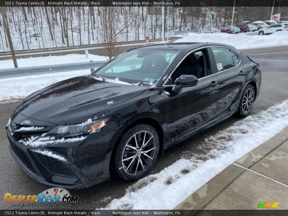 2021 Toyota Camry SE Midnight Black Metallic / Black Photo #12