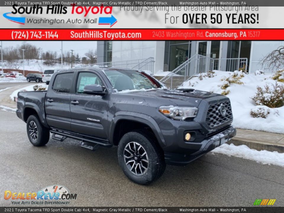 2021 Toyota Tacoma TRD Sport Double Cab 4x4 Magnetic Gray Metallic / TRD Cement/Black Photo #1