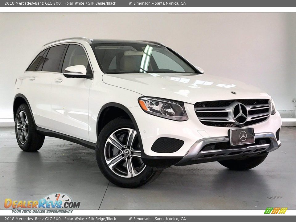 2018 Mercedes-Benz GLC 300 Polar White / Silk Beige/Black Photo #34