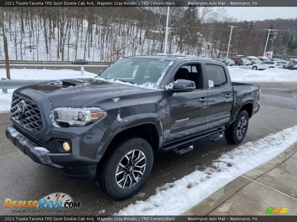 2021 Toyota Tacoma TRD Sport Double Cab 4x4 Magnetic Gray Metallic / TRD Cement/Black Photo #12