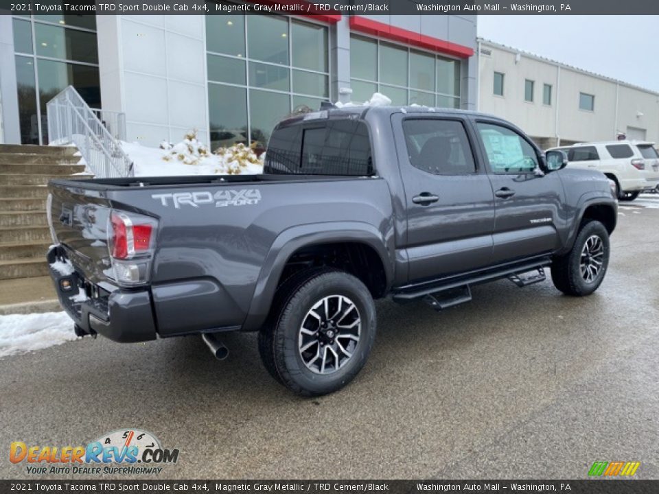 2021 Toyota Tacoma TRD Sport Double Cab 4x4 Magnetic Gray Metallic / TRD Cement/Black Photo #13