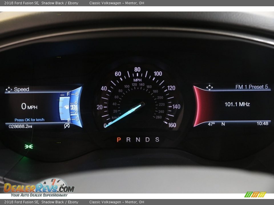 2018 Ford Fusion SE Shadow Black / Ebony Photo #9