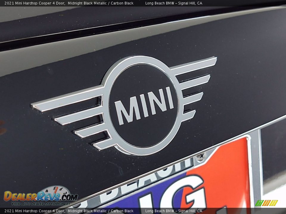 2021 Mini Hardtop Cooper 4 Door Midnight Black Metallic / Carbon Black Photo #22