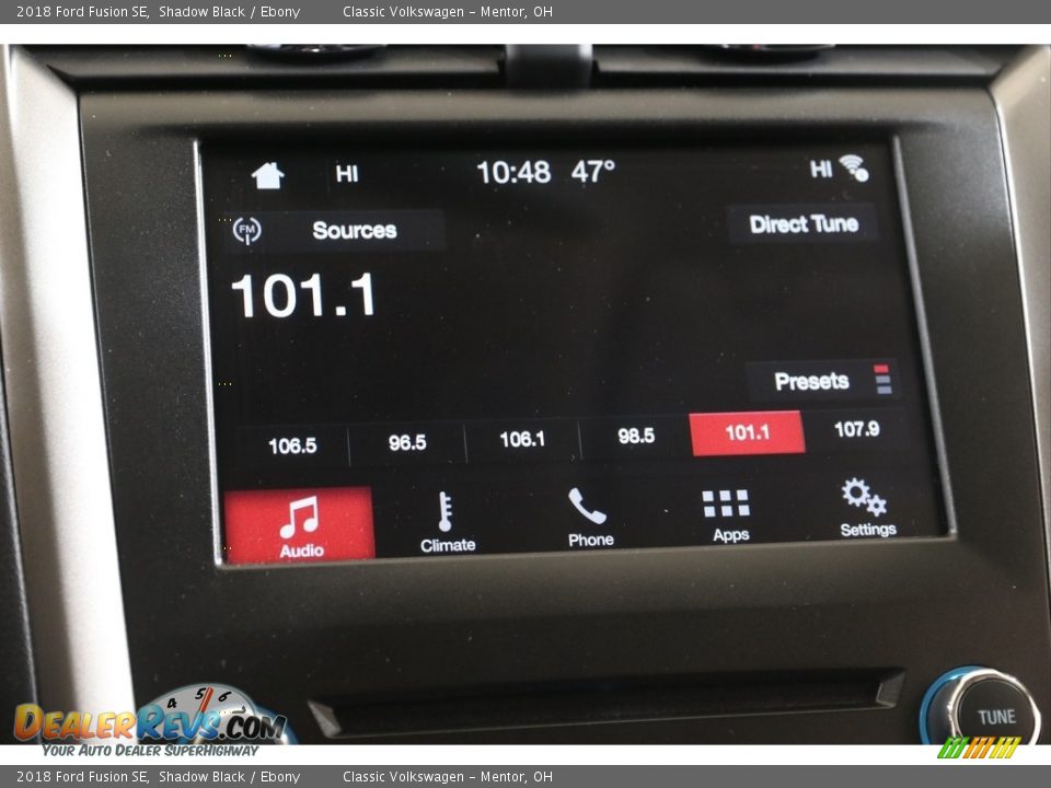 2018 Ford Fusion SE Shadow Black / Ebony Photo #11