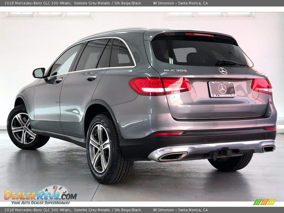 2018 Mercedes-Benz GLC 300 4Matic Selenite Grey Metallic / Silk Beige/Black Photo #10