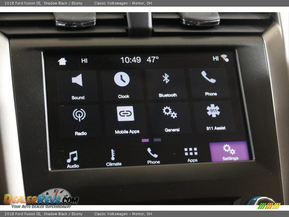 2018 Ford Fusion SE Shadow Black / Ebony Photo #14