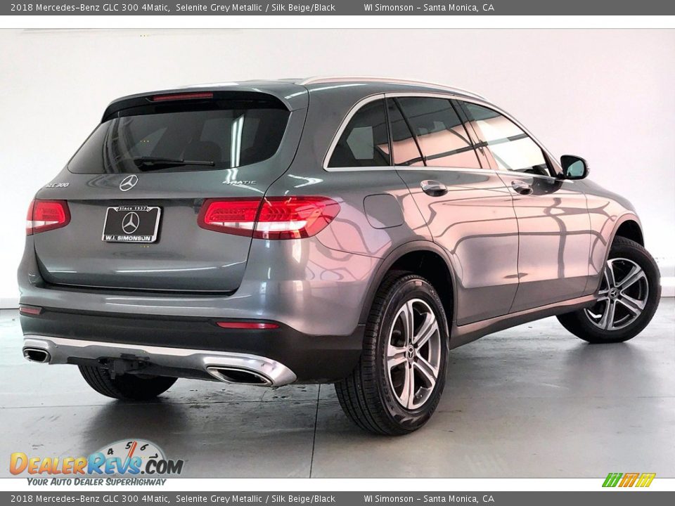 2018 Mercedes-Benz GLC 300 4Matic Selenite Grey Metallic / Silk Beige/Black Photo #13