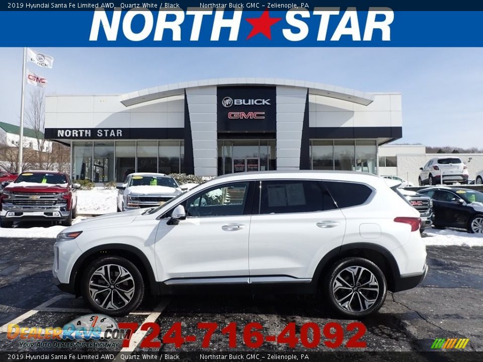 2019 Hyundai Santa Fe Limited AWD Quartz White / Black Photo #1