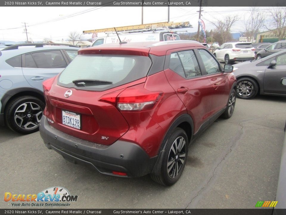 2020 Nissan Kicks SV Cayenne Red Metallic / Charcoal Photo #6