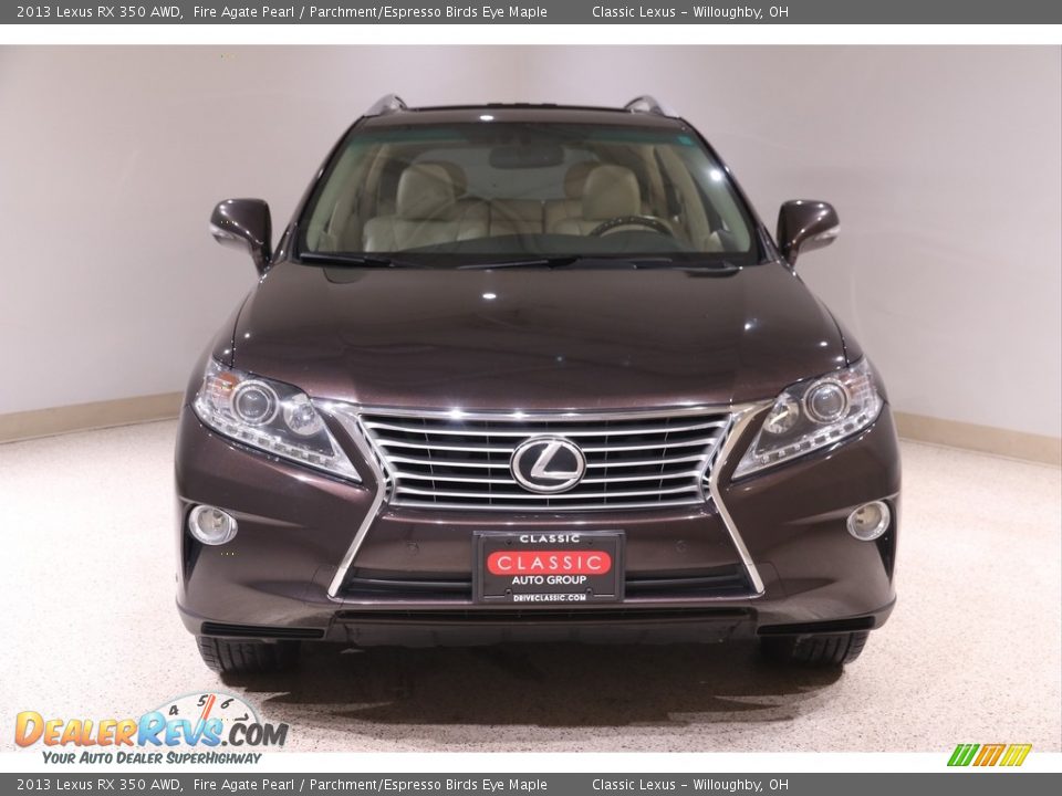 2013 Lexus RX 350 AWD Fire Agate Pearl / Parchment/Espresso Birds Eye Maple Photo #2