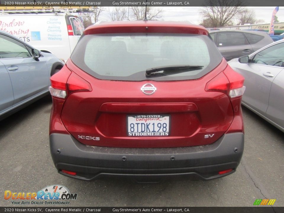 2020 Nissan Kicks SV Cayenne Red Metallic / Charcoal Photo #7