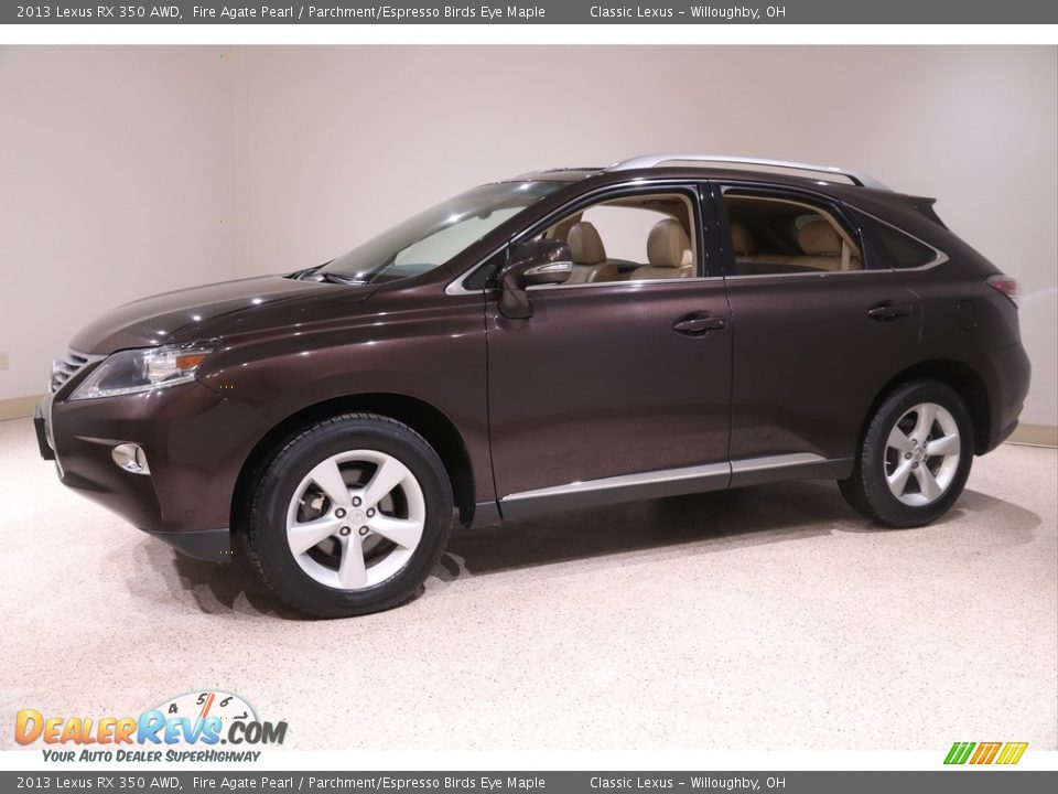 2013 Lexus RX 350 AWD Fire Agate Pearl / Parchment/Espresso Birds Eye Maple Photo #3