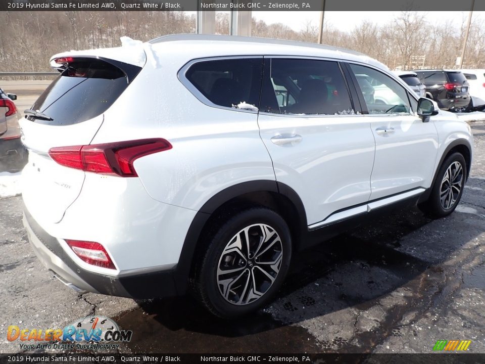 2019 Hyundai Santa Fe Limited AWD Quartz White / Black Photo #9