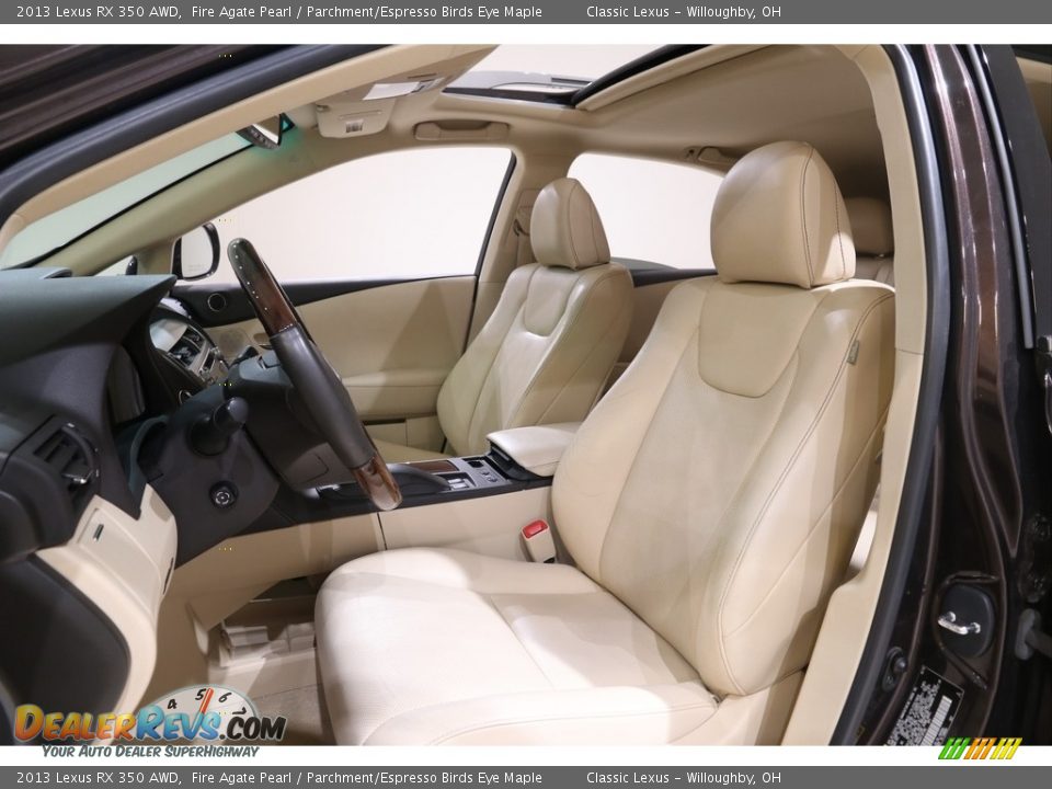 2013 Lexus RX 350 AWD Fire Agate Pearl / Parchment/Espresso Birds Eye Maple Photo #5
