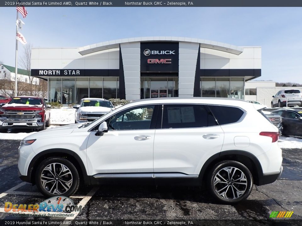 2019 Hyundai Santa Fe Limited AWD Quartz White / Black Photo #14