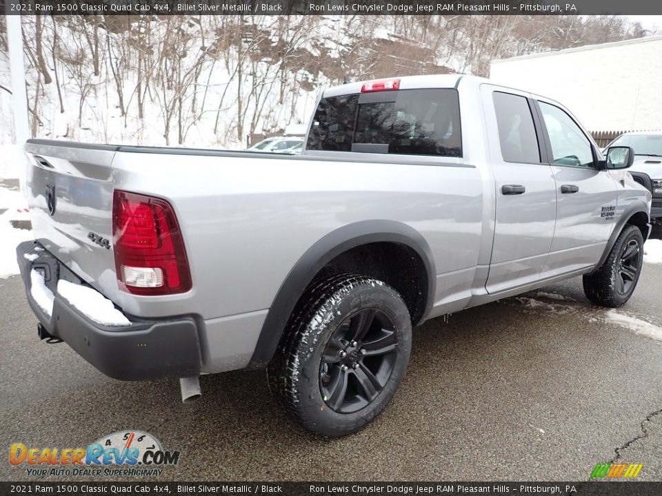 2021 Ram 1500 Classic Quad Cab 4x4 Billet Silver Metallic / Black Photo #5