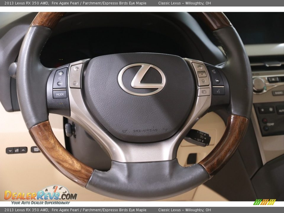 2013 Lexus RX 350 AWD Fire Agate Pearl / Parchment/Espresso Birds Eye Maple Photo #9