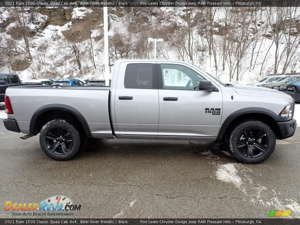 2021 Ram 1500 Classic Quad Cab 4x4 Billet Silver Metallic / Black Photo #6