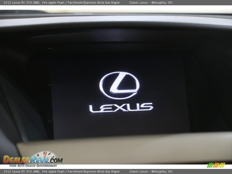 2013 Lexus RX 350 AWD Fire Agate Pearl / Parchment/Espresso Birds Eye Maple Photo #12