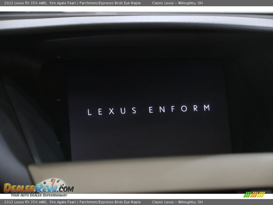 2013 Lexus RX 350 AWD Fire Agate Pearl / Parchment/Espresso Birds Eye Maple Photo #13