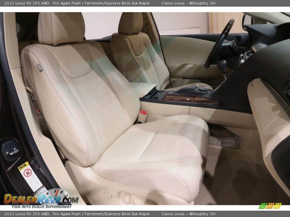 2013 Lexus RX 350 AWD Fire Agate Pearl / Parchment/Espresso Birds Eye Maple Photo #23