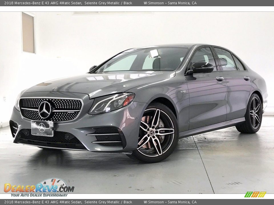 2018 Mercedes-Benz E 43 AMG 4Matic Sedan Selenite Grey Metallic / Black Photo #12