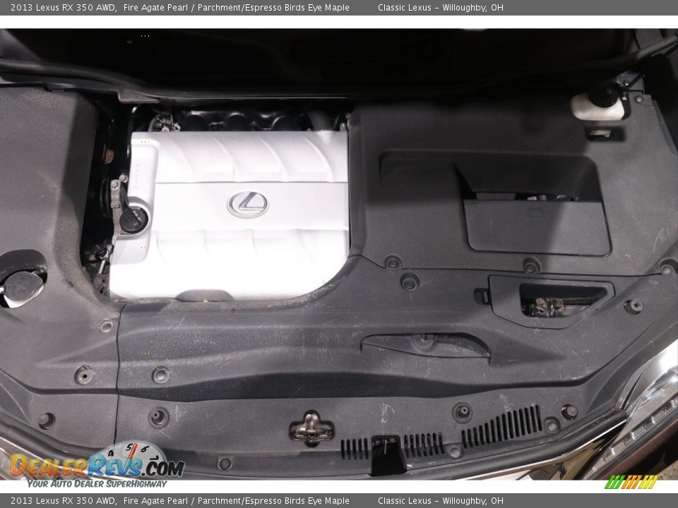 2013 Lexus RX 350 AWD Fire Agate Pearl / Parchment/Espresso Birds Eye Maple Photo #28