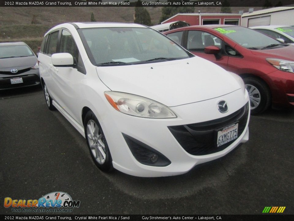 2012 Mazda MAZDA5 Grand Touring Crystal White Pearl Mica / Sand Photo #1