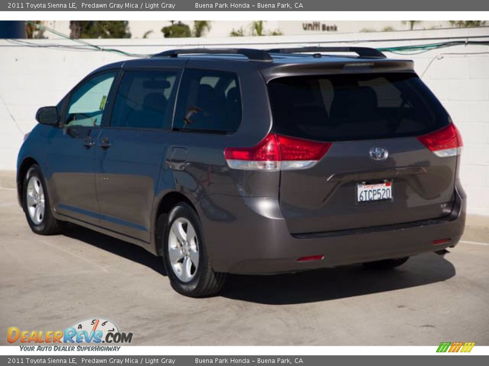 2011 Toyota Sienna LE Predawn Gray Mica / Light Gray Photo #2