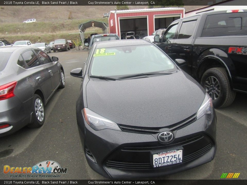 2018 Toyota Corolla LE Black Sand Pearl / Black Photo #1