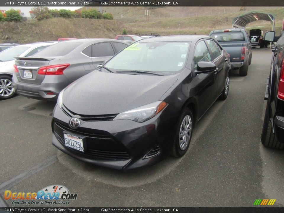 2018 Toyota Corolla LE Black Sand Pearl / Black Photo #2