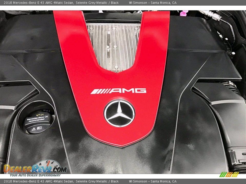 2018 Mercedes-Benz E 43 AMG 4Matic Sedan Selenite Grey Metallic / Black Photo #32