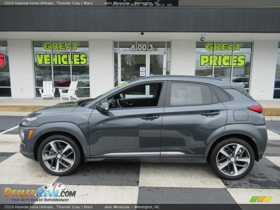 2020 Hyundai Kona Ultimate Thunder Gray / Black Photo #1