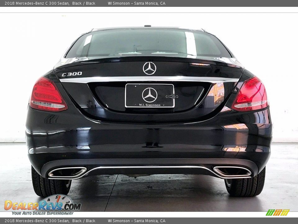 2018 Mercedes-Benz C 300 Sedan Black / Black Photo #3