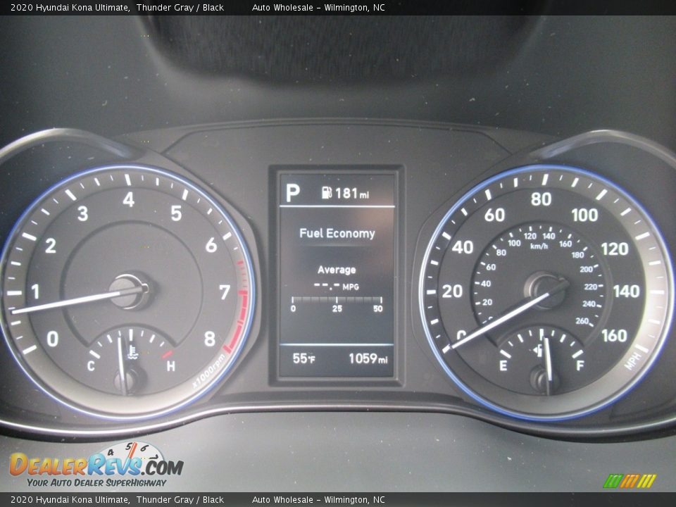 2020 Hyundai Kona Ultimate Thunder Gray / Black Photo #15