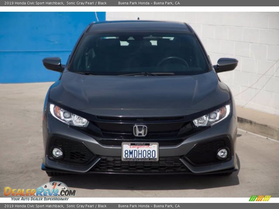 2019 Honda Civic Sport Hatchback Sonic Gray Pearl / Black Photo #7