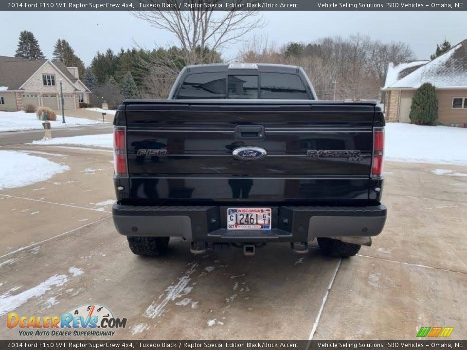 2014 Ford F150 SVT Raptor SuperCrew 4x4 Tuxedo Black / Raptor Special Edition Black/Brick Accent Photo #9