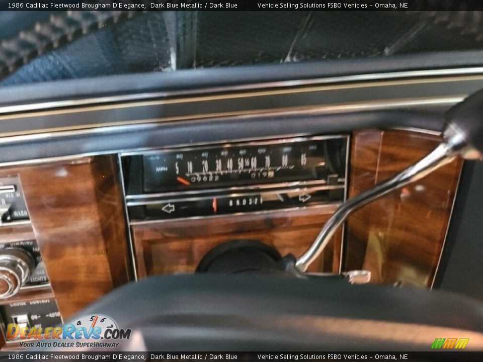 1986 Cadillac Fleetwood Brougham D'Elegance Gauges Photo #6