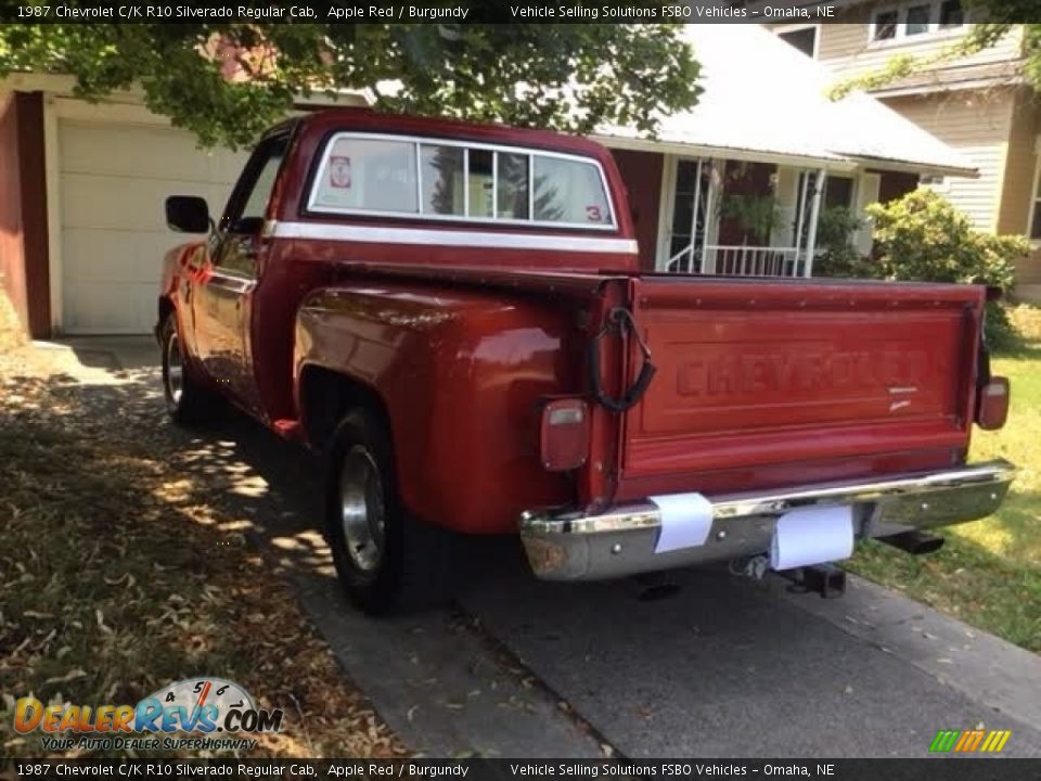 1987 Chevrolet C/K R10 Silverado Regular Cab Apple Red / Burgundy Photo #4