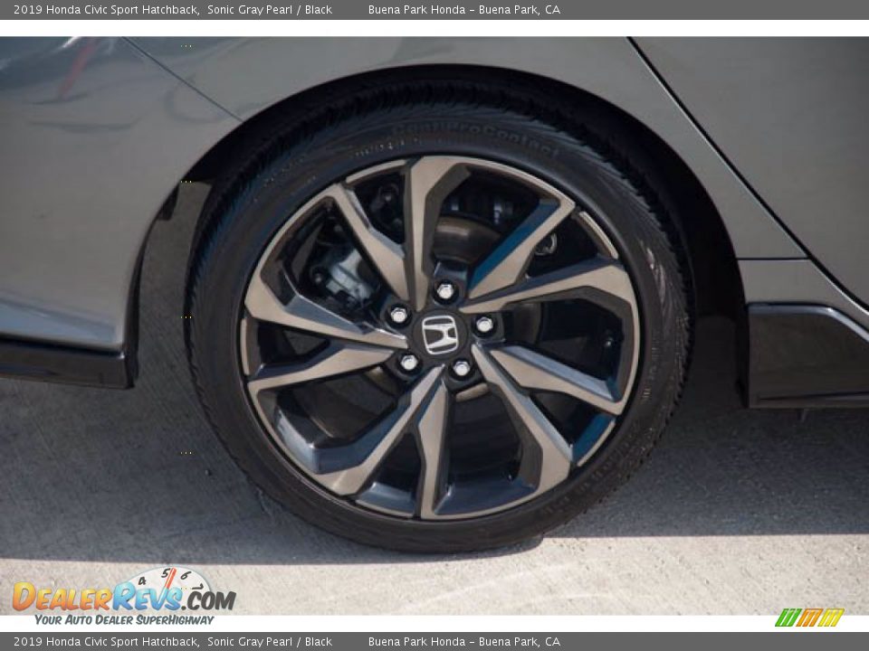 2019 Honda Civic Sport Hatchback Sonic Gray Pearl / Black Photo #33