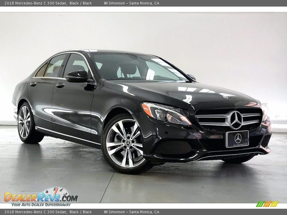 2018 Mercedes-Benz C 300 Sedan Black / Black Photo #34