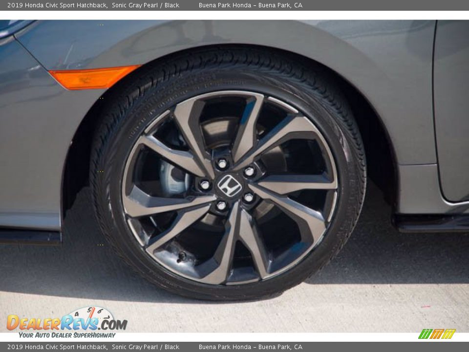 2019 Honda Civic Sport Hatchback Sonic Gray Pearl / Black Photo #36