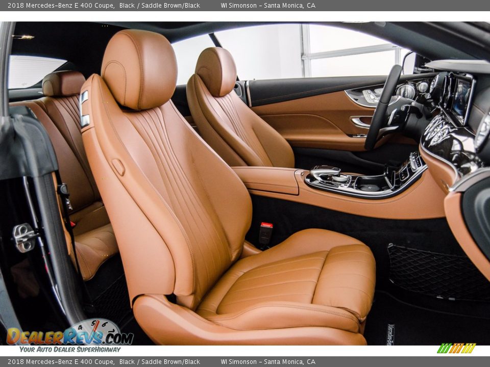 2018 Mercedes-Benz E 400 Coupe Black / Saddle Brown/Black Photo #2