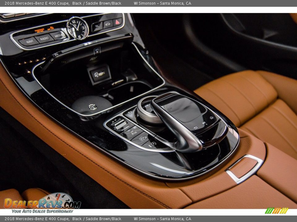 2018 Mercedes-Benz E 400 Coupe Black / Saddle Brown/Black Photo #7